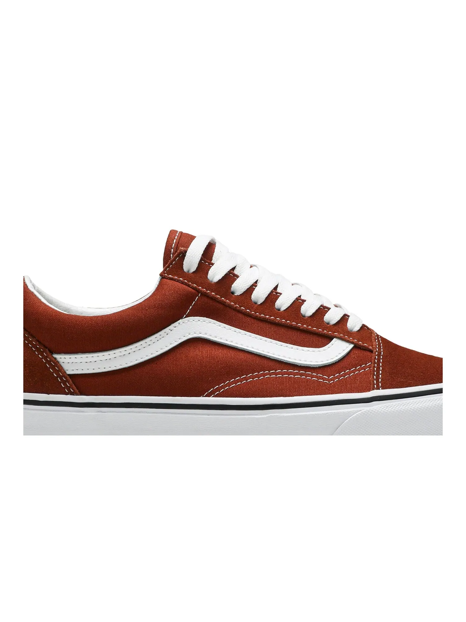 Кроссовки женские Old Skool Vans, кирпичный — изображение 2 из 8, белый