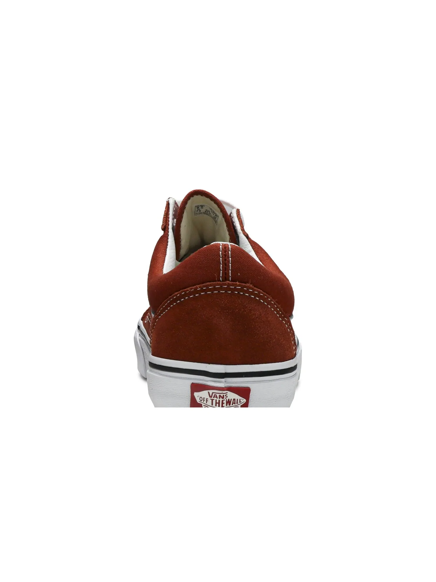 Кроссовки женские Old Skool Vans, кирпичный — изображение 7 из 8, белый