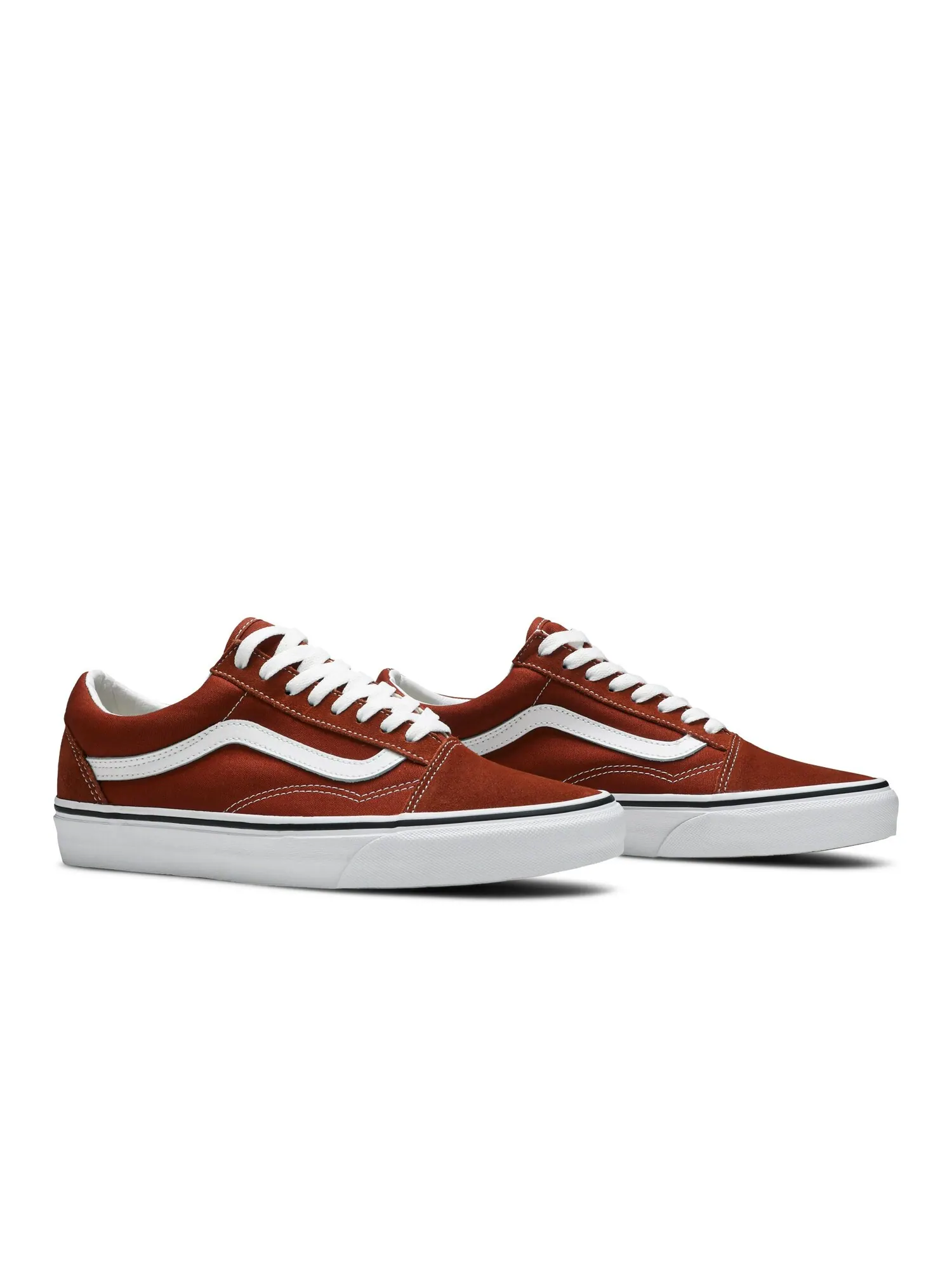 Кроссовки женские Old Skool Vans, кирпичный — изображение 8 из 8, белый