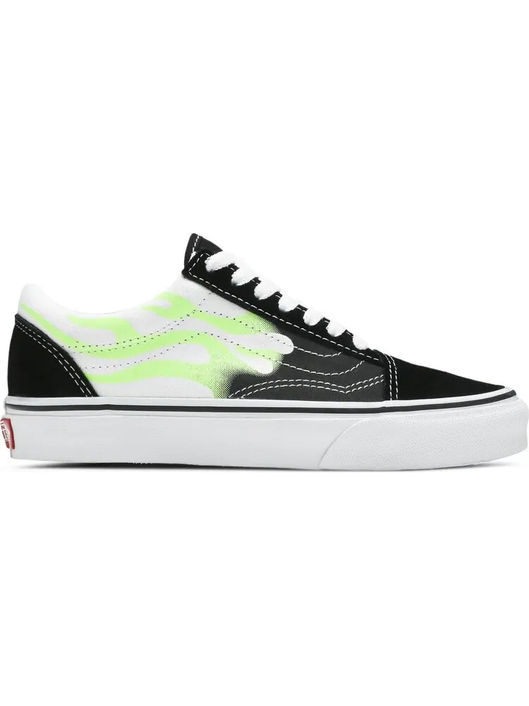Кеды Vans Old Skool Flame Black White — изображение 1 из 8, черный