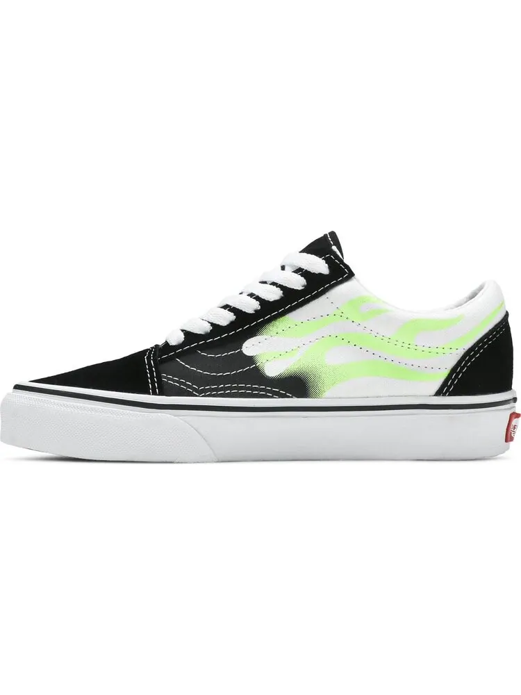 Кеды Vans Old Skool Flame Black White — изображение 3 из 8, черный