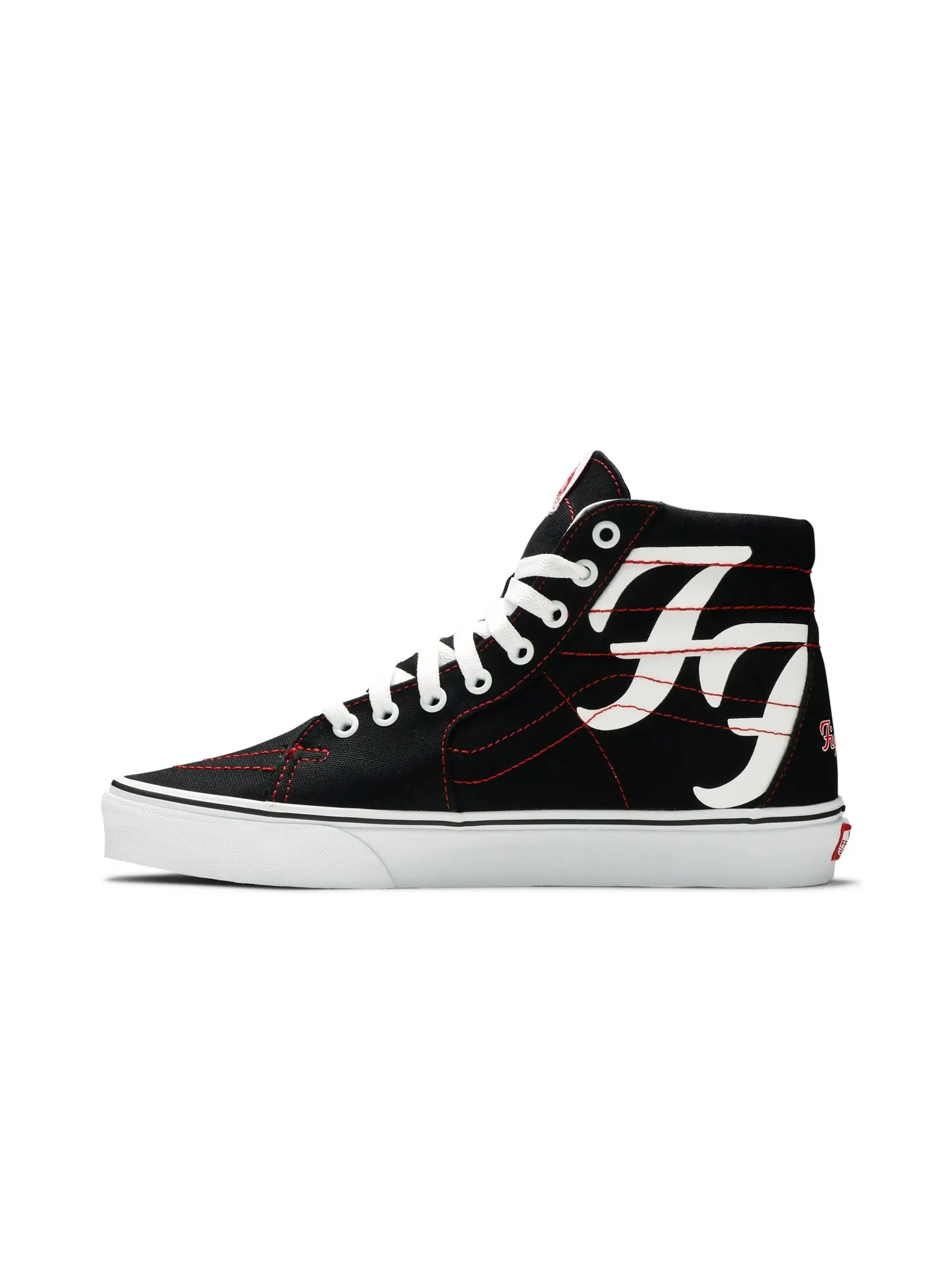 Кроссовки Foo Fighters x Sk8-Hi Vans — изображение 3 из 8, черный/белый