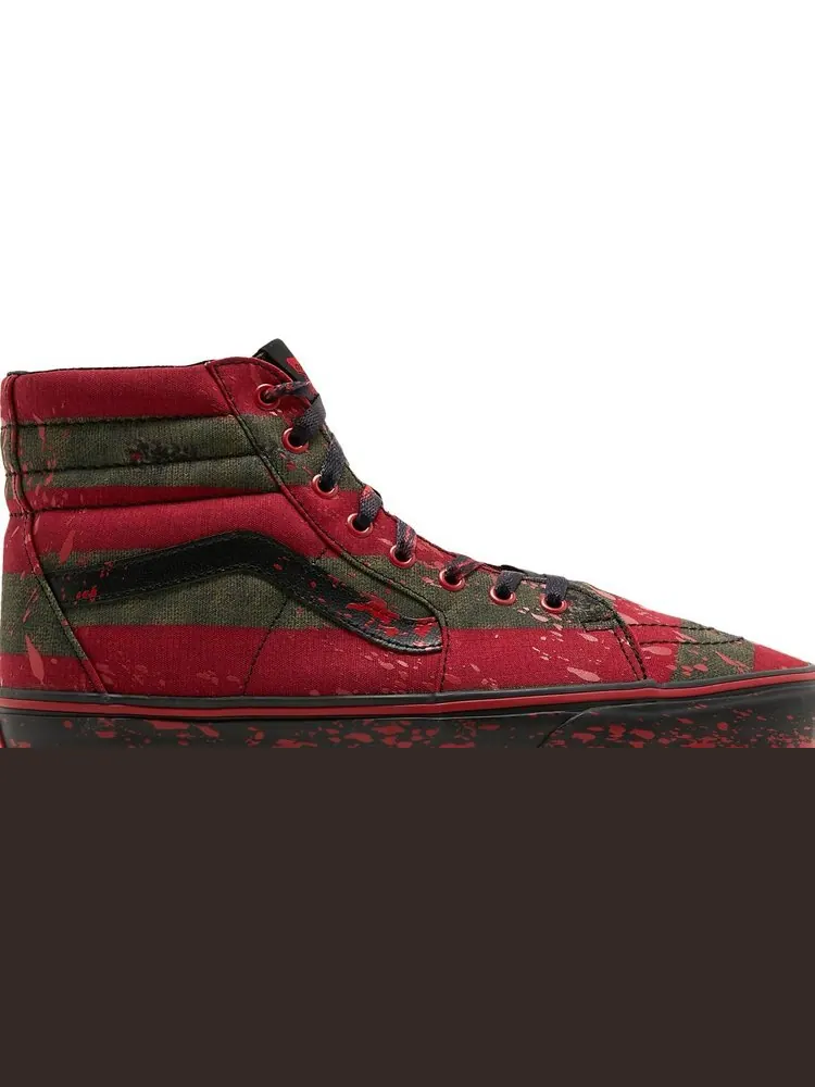 Кеды Vans House of Terror x Sk8-Hi The Nightmare on Elm Street — изображение 2 из 8, красный