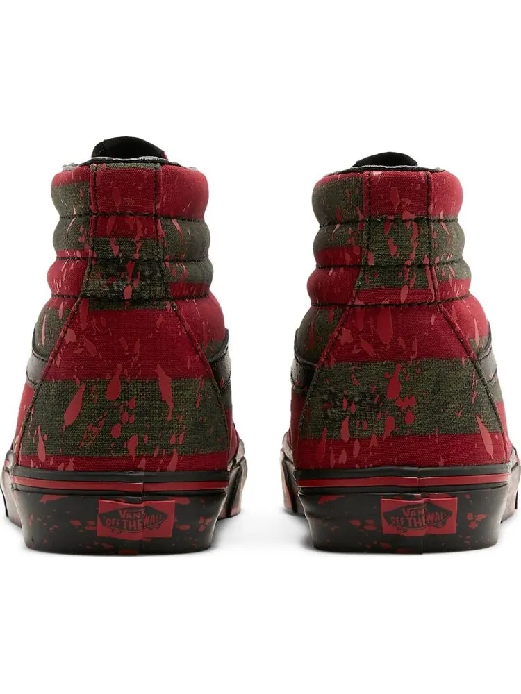 Кеды Vans House of Terror x Sk8-Hi The Nightmare on Elm Street — изображение 6 из 8, красный