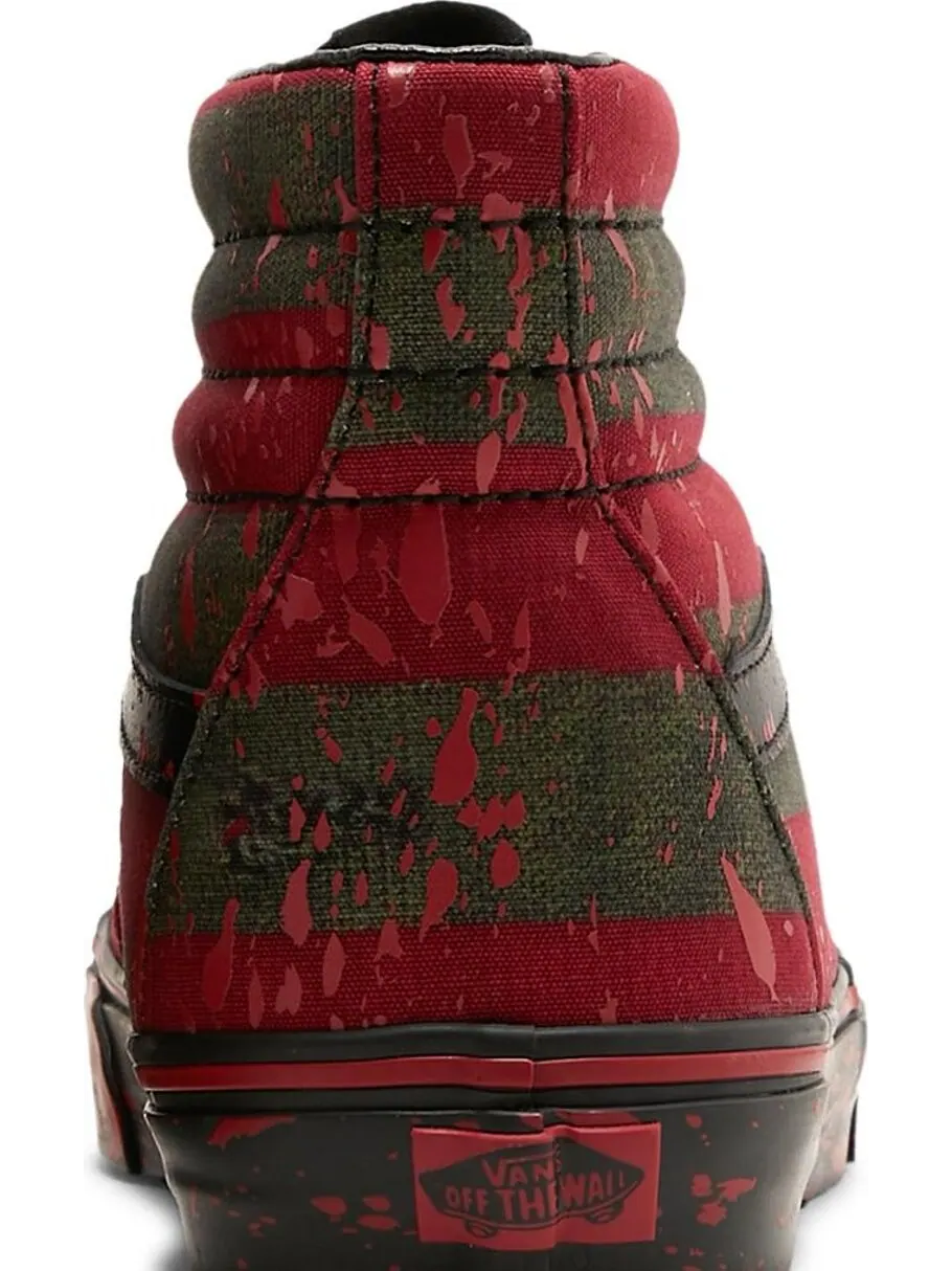 Кеды Vans House of Terror x Sk8-Hi The Nightmare on Elm Street — изображение 7 из 8, красный