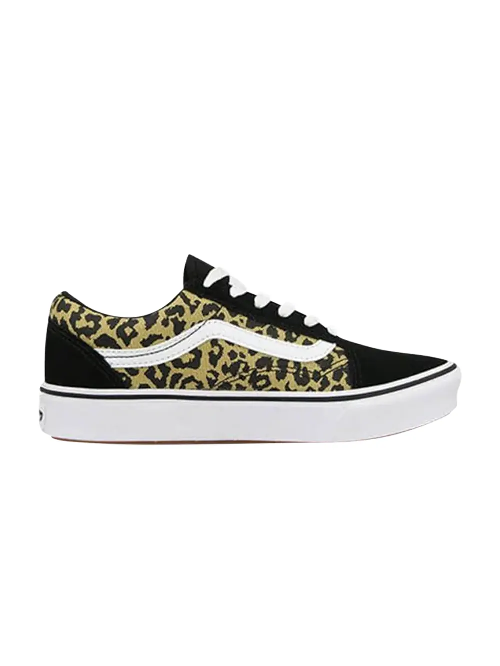 Кроссовки ComfyCush Old Skool Kids Vans — изображение 1 из 1, черный/белый
