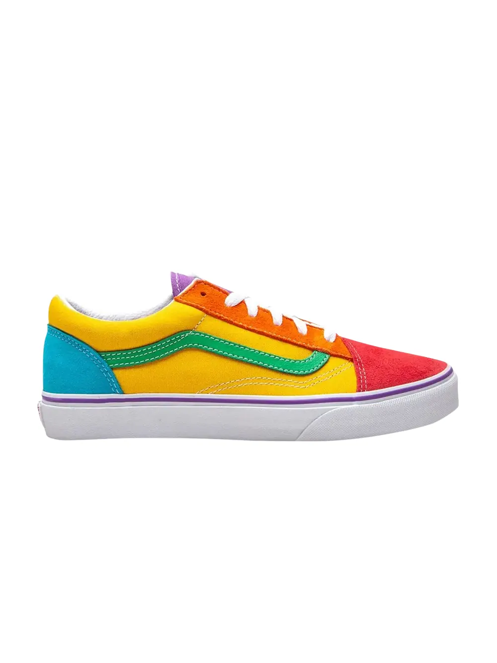 Кроссовки Old Skool Kids Vans — изображение 1 из 1, мульти-/белый