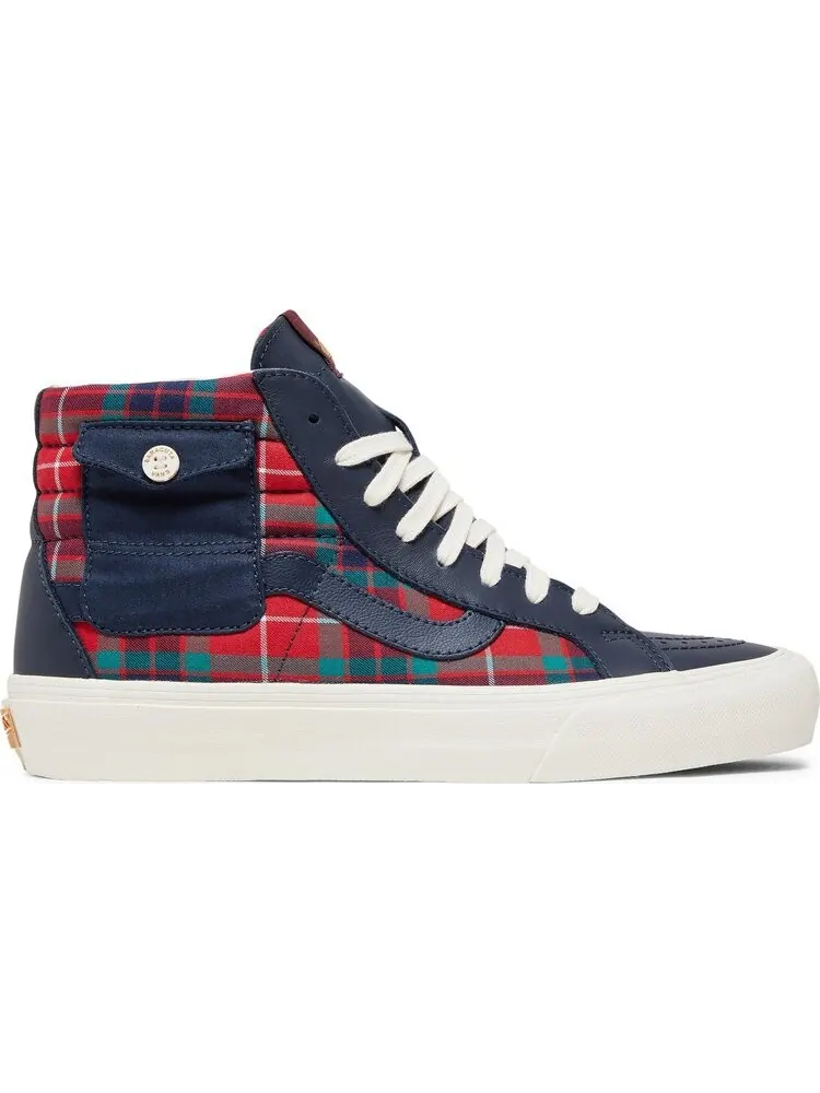 Кеды Vans Baracuta x Sk8-Hi Pocket Vault LX Tartan Plaid — изображение 1 из 8, синий