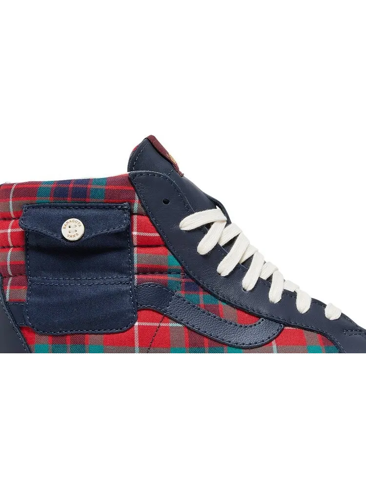Кеды Vans Baracuta x Sk8-Hi Pocket Vault LX Tartan Plaid — изображение 2 из 8, синий