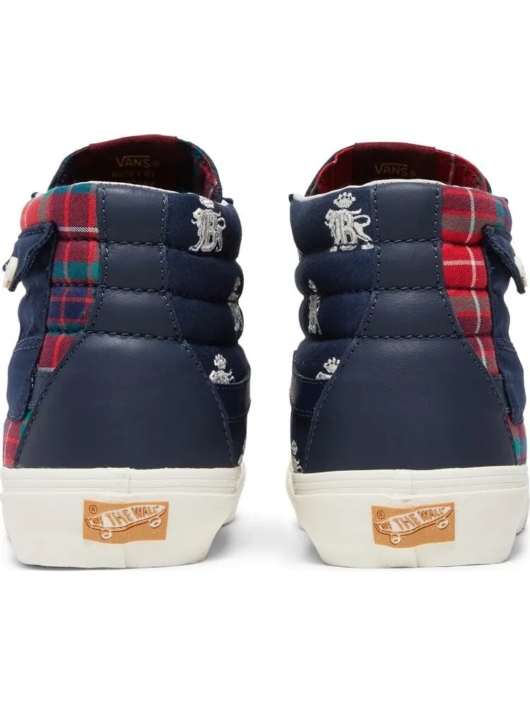 Кеды Vans Baracuta x Sk8-Hi Pocket Vault LX Tartan Plaid — изображение 6 из 8, синий