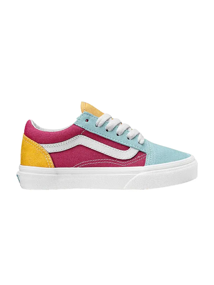 Кроссовки Vans Old Skool Kids 'Retro Rainbow' — изображение 1 из 1, мульти/белый