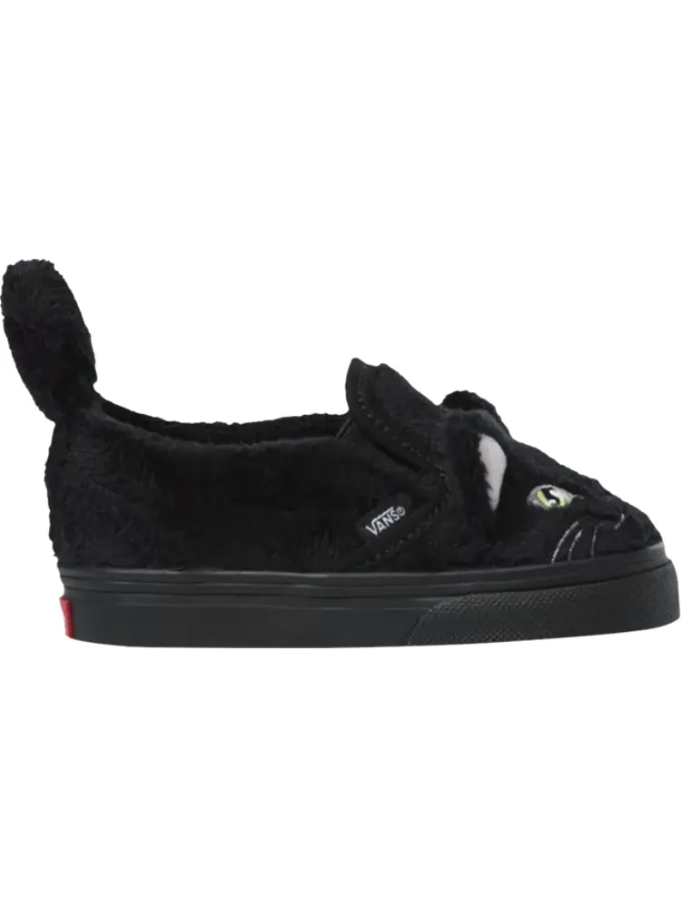 Кеды Vans Slip-On Velcro Toddler Cat — изображение 1 из 1, черный