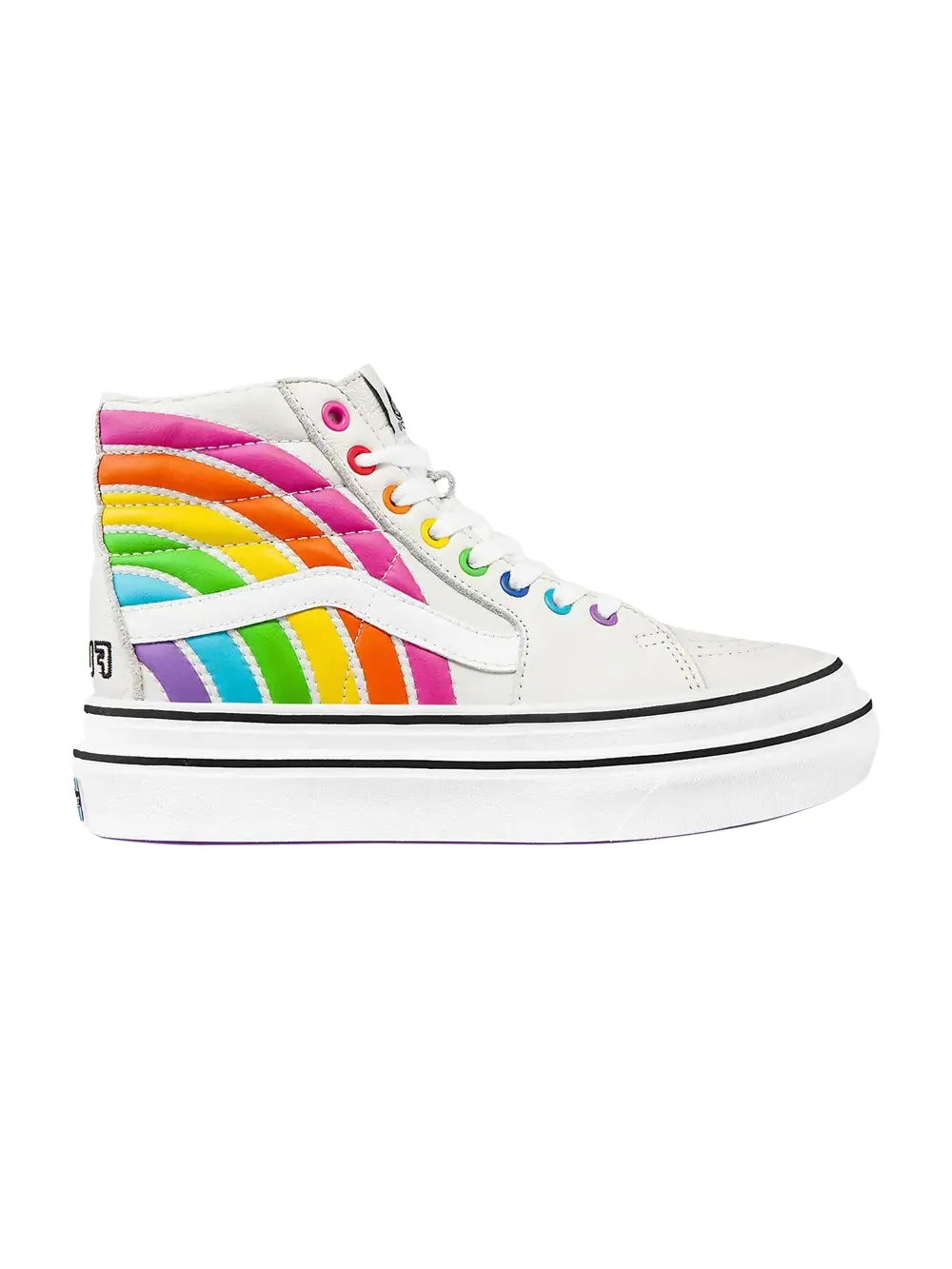 Кроссовки Flour Shop x Super ComfyCush Sk8-Hi Vans — изображение 1 из 1, белый/мульти