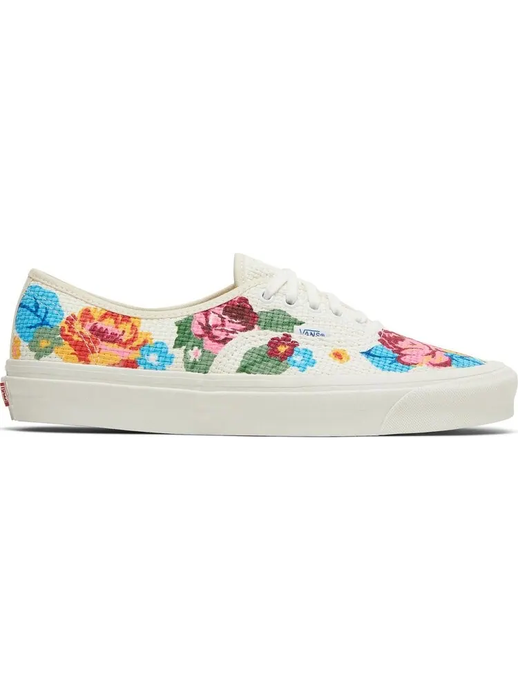 Кеды Vans Authentic 44 DX Anaheim Factory - Floral — изображение 1 из 8, белый