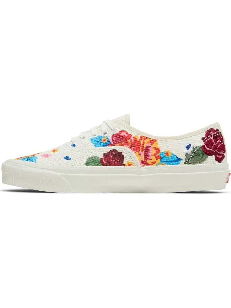 Кеды Vans Authentic 44 DX Anaheim Factory - Floral — изображение 3 из 8, белый
