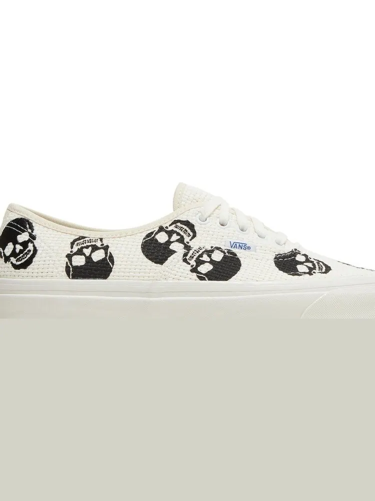 Кеды Vans Authentic 44 DX Anaheim Factory - Needlework Skull — изображение 2 из 8, белый