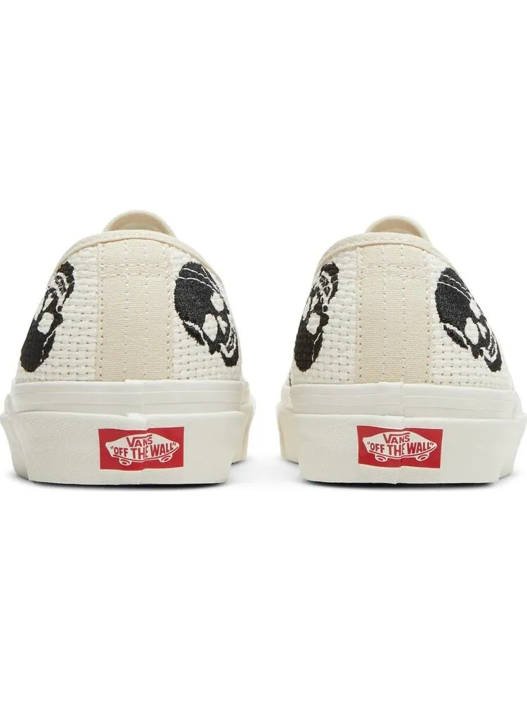 Кеды Vans Authentic 44 DX Anaheim Factory - Needlework Skull — изображение 6 из 8, белый