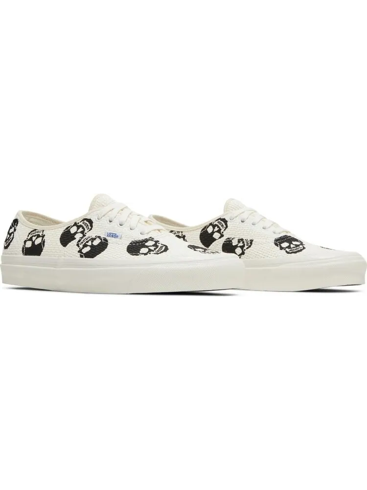 Кеды Vans Authentic 44 DX Anaheim Factory - Needlework Skull — изображение 8 из 8, белый