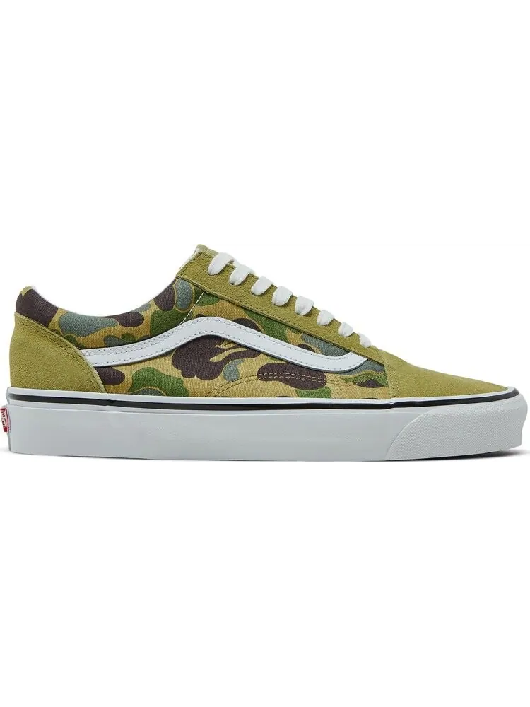 Кеды Vans BAPE x Old Skool 36 DX Green Camo — изображение 1 из 8, зеленый