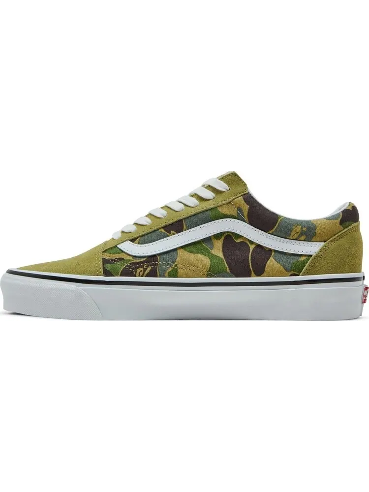 Кеды Vans BAPE x Old Skool 36 DX Green Camo — изображение 3 из 8, зеленый
