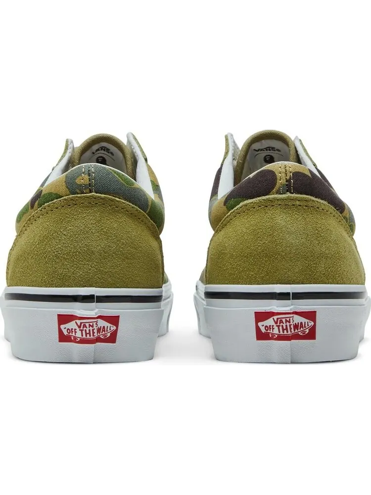Кеды Vans BAPE x Old Skool 36 DX Green Camo — изображение 6 из 8, зеленый