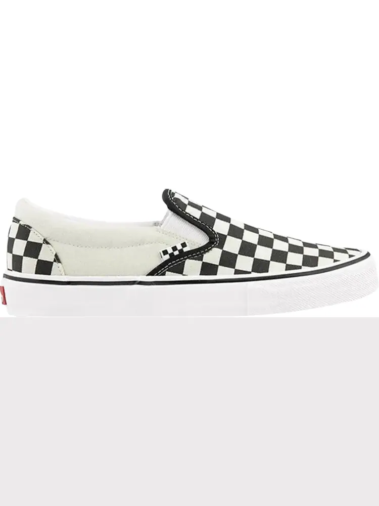 Кеды Vans Skate Slip-On Checkerboard - Black White — изображение 1 из 1, черный