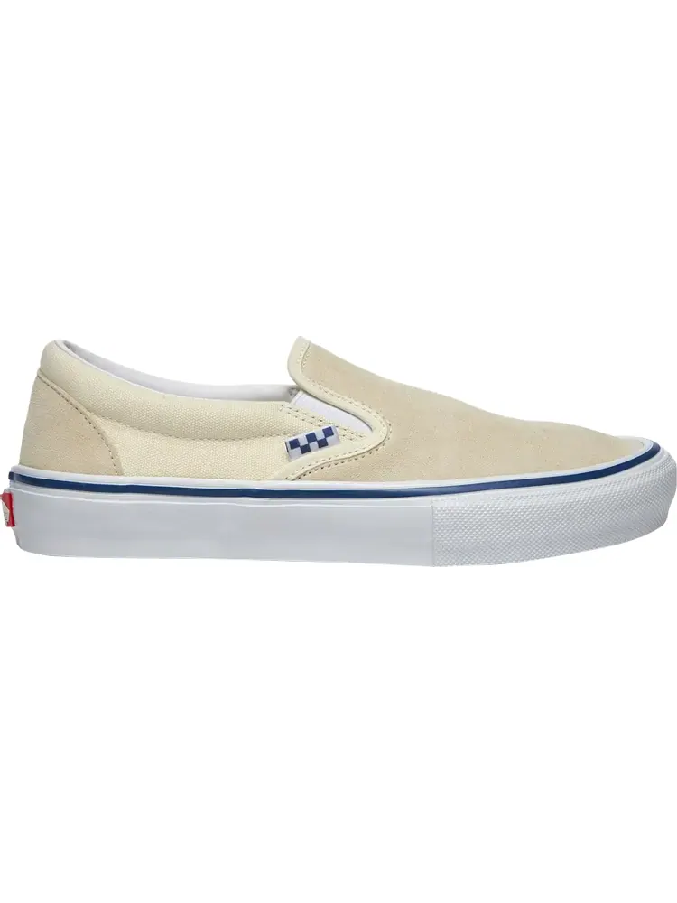 Кеды Vans Skate Slip-On Checkerboard - Off White — изображение 1 из 1, белый