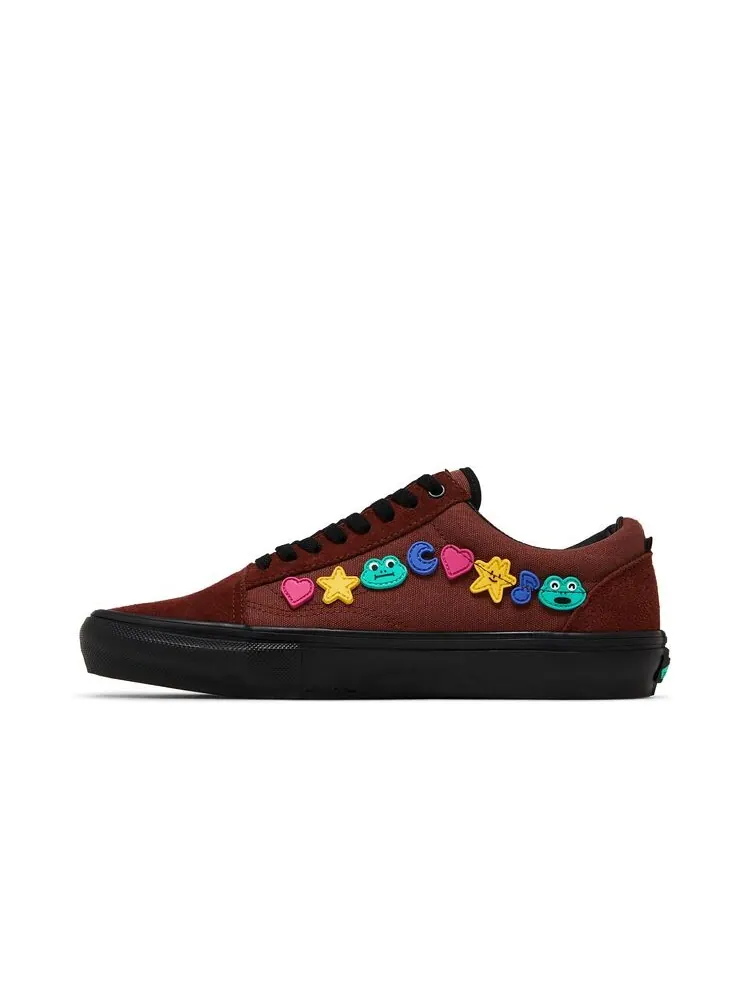 Кроссовки Vans Frog Skateboards x Skate Old Skool Brown — изображение 3 из 6, коричневый