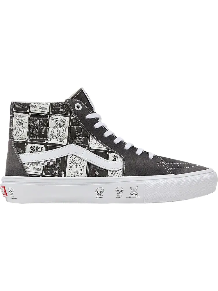 Кеды Vans Daniel Johnston x Skate Sk8-Hi Hi, How Are You Project — изображение 1 из 1, серый