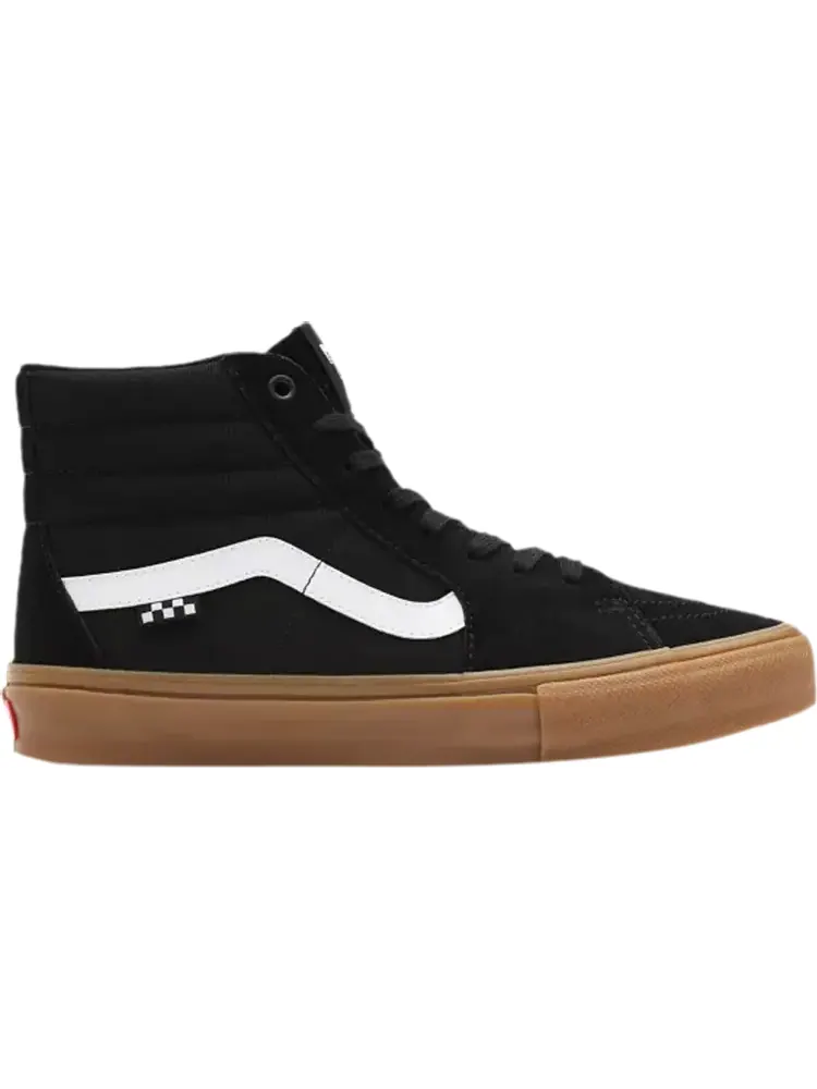 Кеды Vans Skate Sk8-Hi Checkerboard - Black Gum — изображение 1 из 1, черный