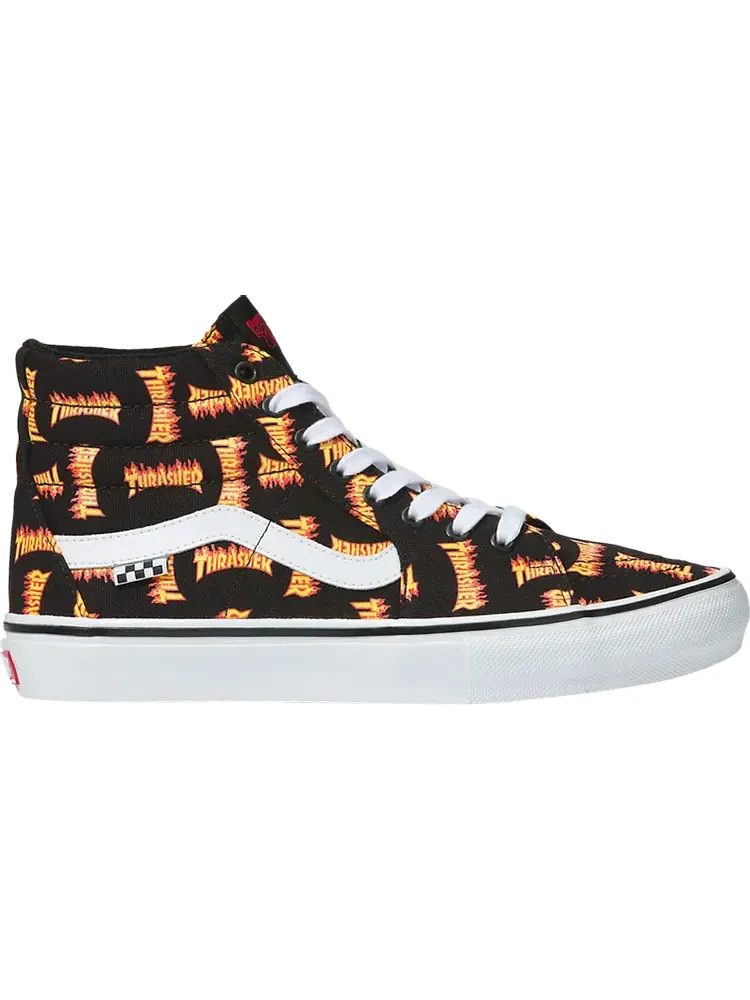 Кеды Vans Thrasher x Skate Sk8-Hi Allover Thrasher Logo — изображение 1 из 1, черный