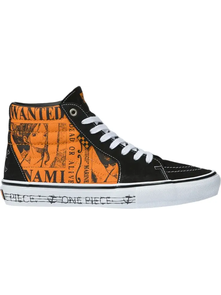 Кеды Vans One Piece x Skate Sk8-Hi Nami — изображение 1 из 1, оранжевый