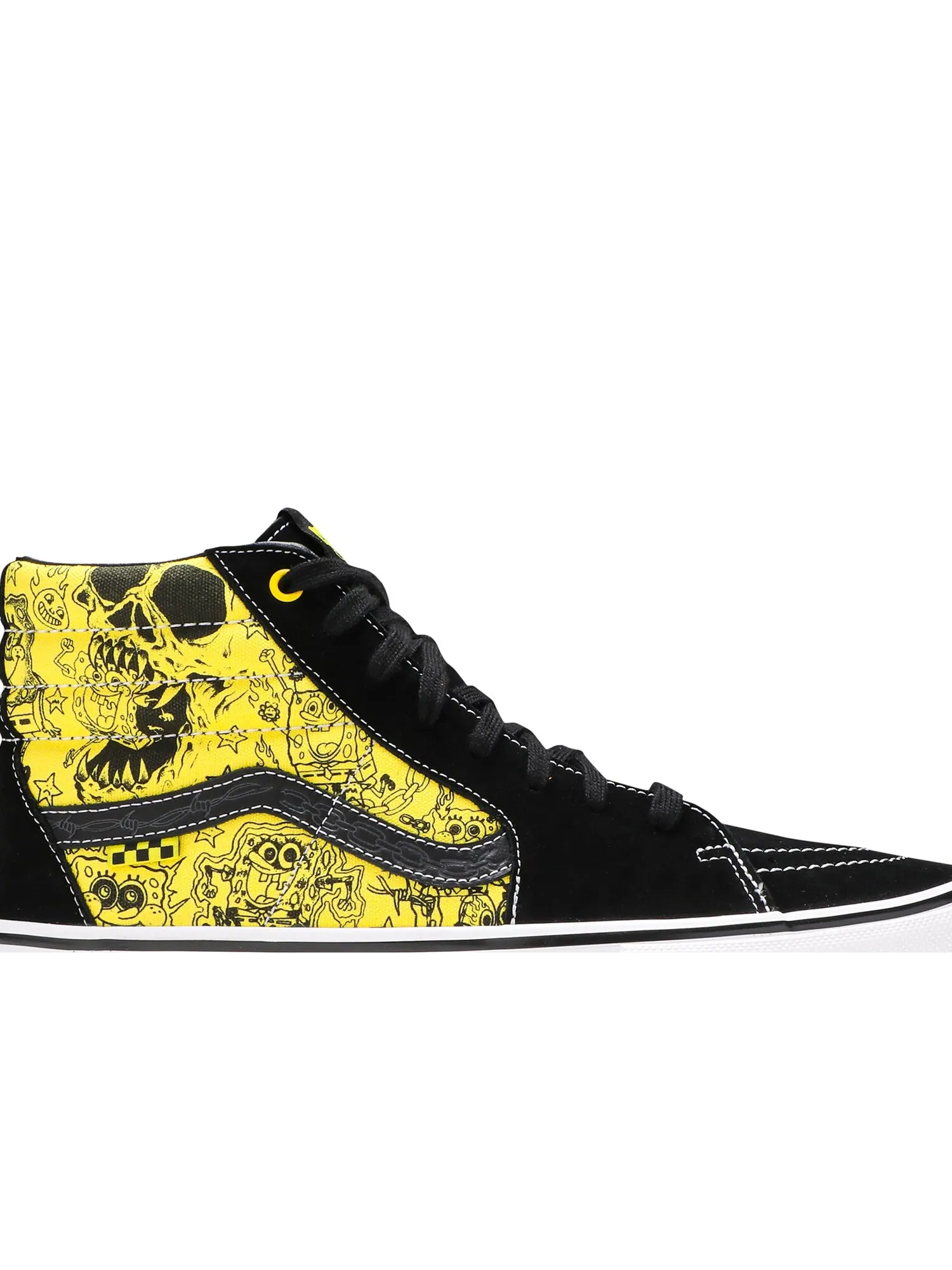Кроссовки Mike Gigliotti x SpongeBob SquarePants x Skate Sk8-Hi Vans — изображение 2 из 8, черный/желтый