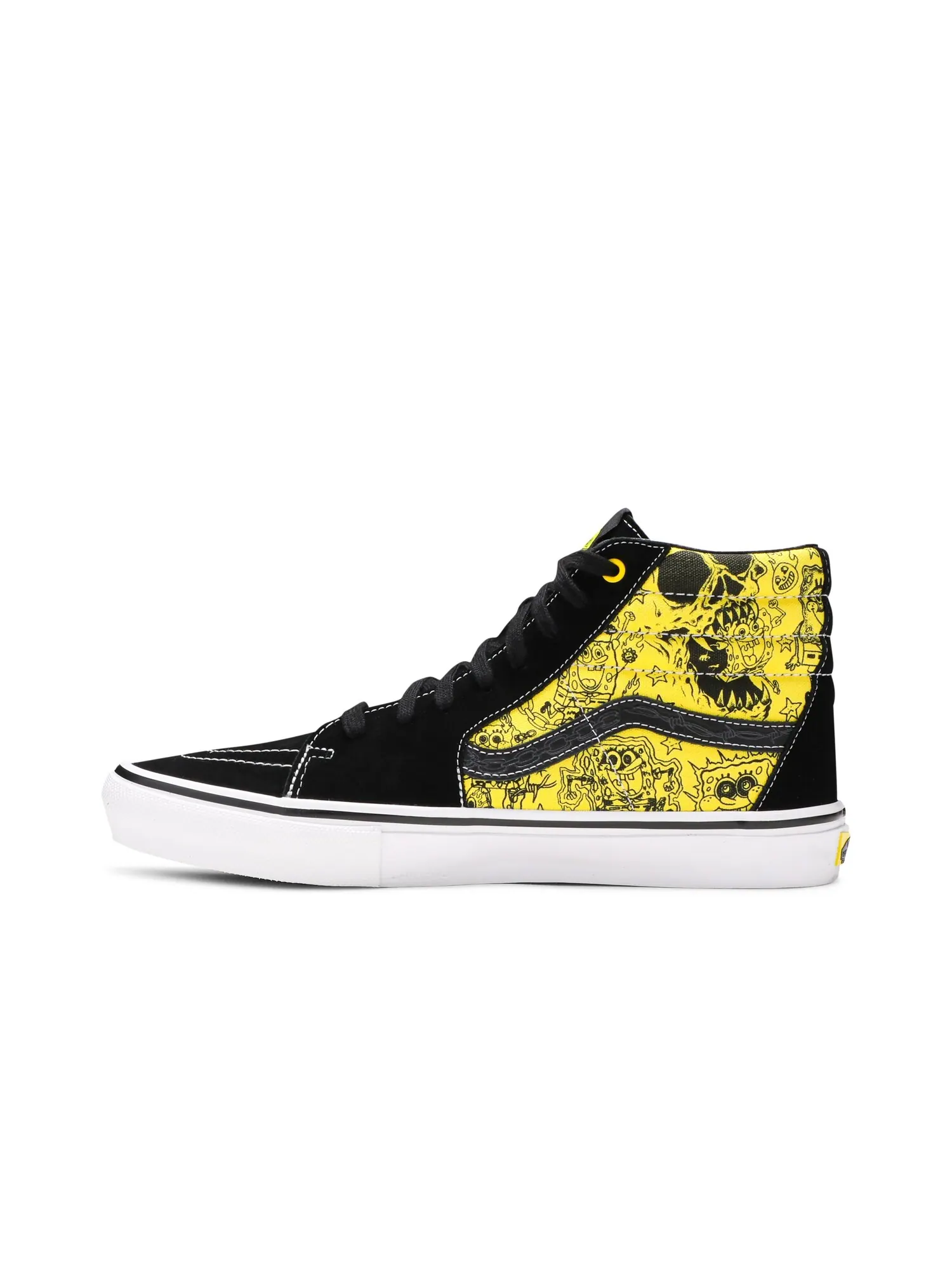 Кроссовки Mike Gigliotti x SpongeBob SquarePants x Skate Sk8-Hi Vans — изображение 3 из 8, черный/желтый