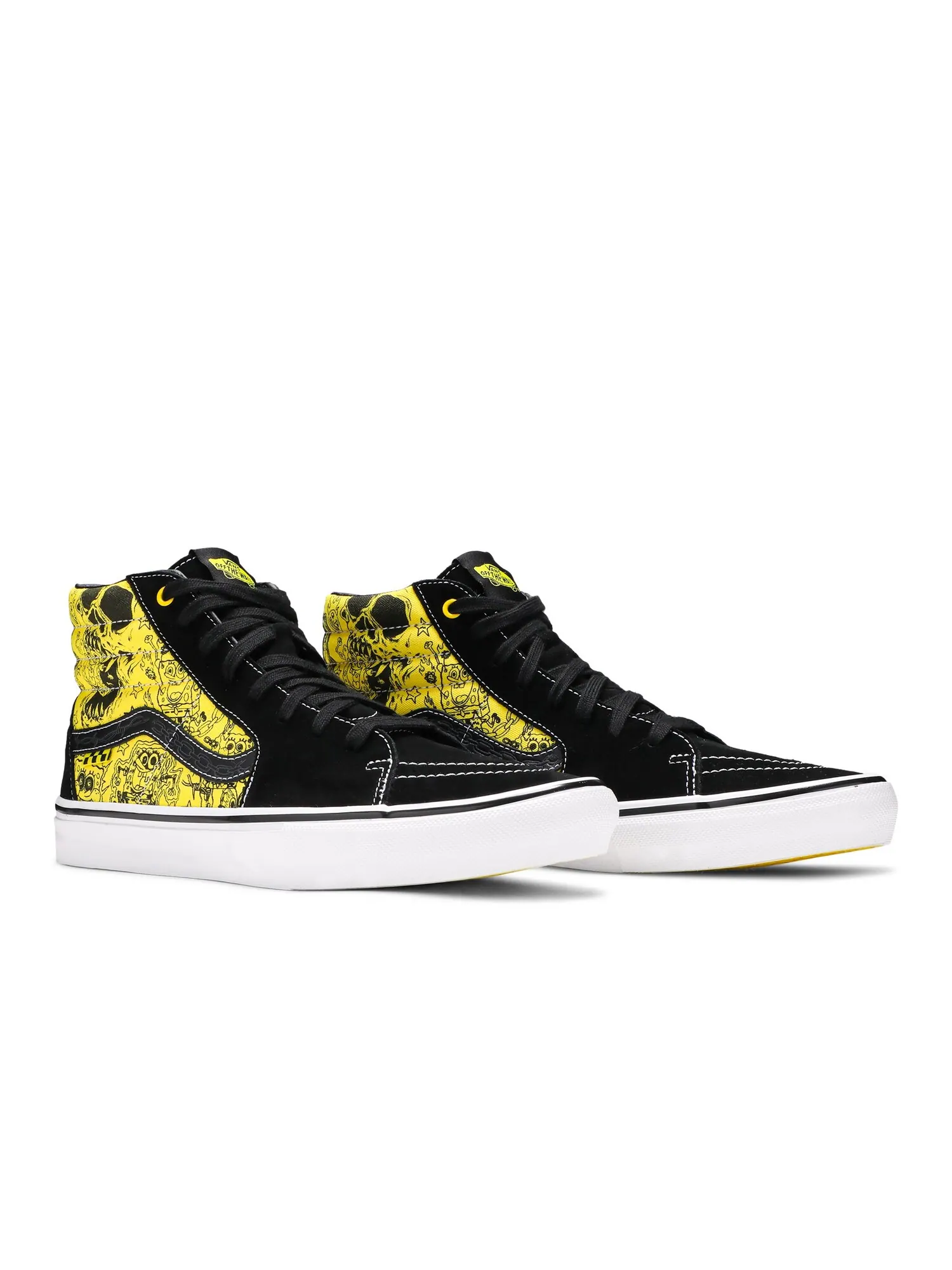 Кроссовки Mike Gigliotti x SpongeBob SquarePants x Skate Sk8-Hi Vans — изображение 8 из 8, черный/желтый