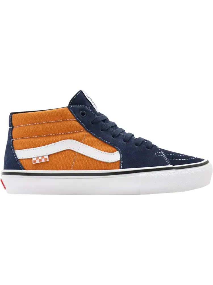Кеды Vans Skate Grosso Mid Navy Orange — изображение 1 из 1, синий