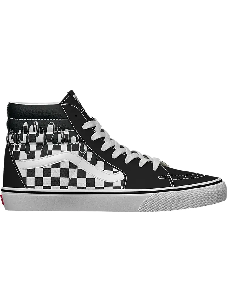 Кроссовки Vans Sk8-Hi Paint Drip Checkerboard — изображение 1 из 1, черный/белый