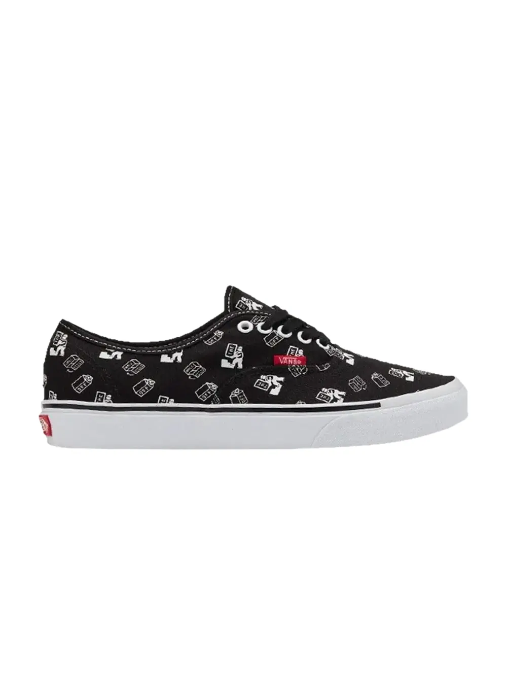 Кроссовки Kazuki Kuraishi x Authentic Vans — изображение 1 из 1, черный/белый