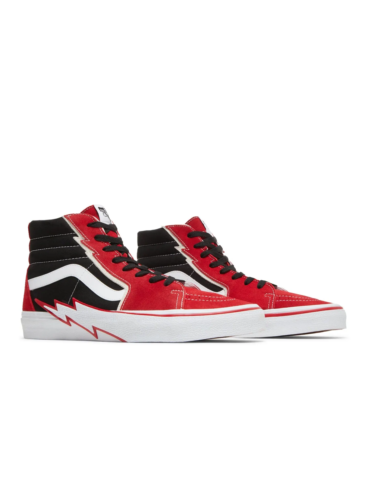 Кроссовки Sk8-Hi Vans — изображение 8 из 8, красный/черный