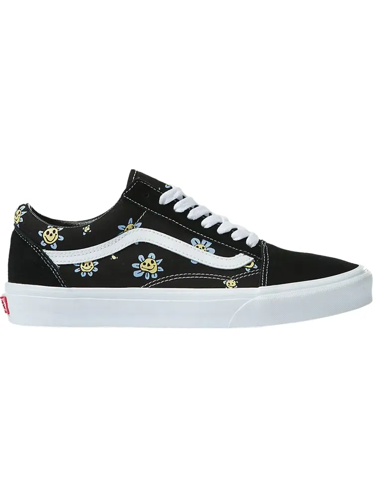 Кроссовки Vans Old Skool Trippy Grin Floral — изображение 1 из 1, черный