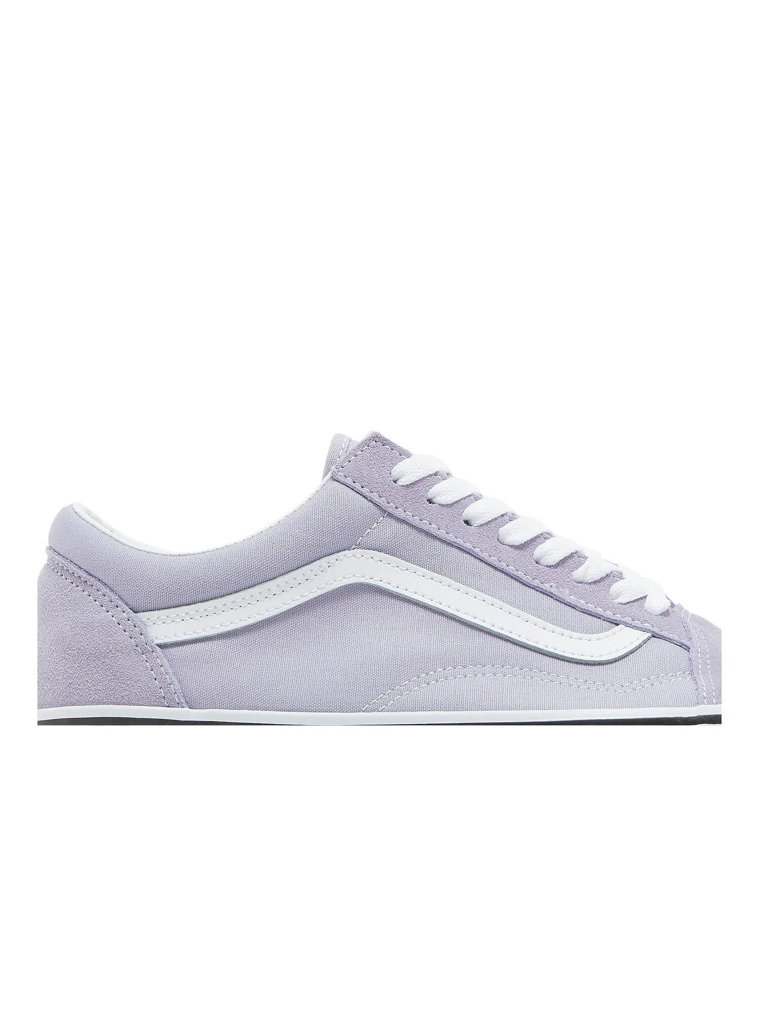 Кроссовки женские Old Skool Vans, сиреневый — изображение 2 из 8, белый