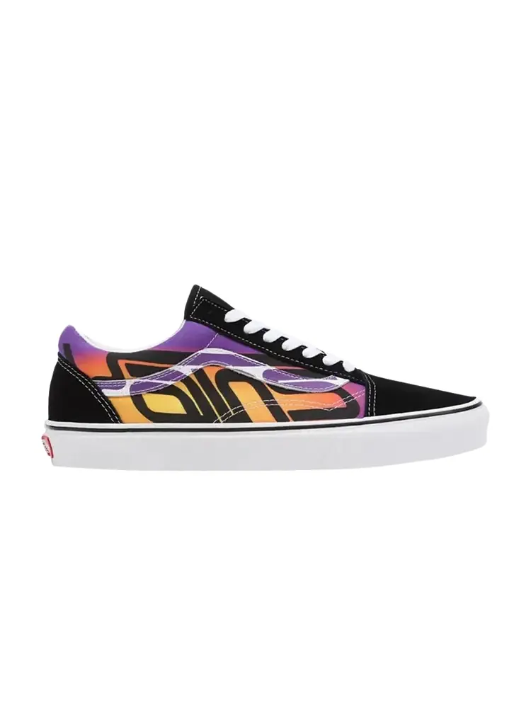 Кеды Vans Old Skool — изображение 1 из 1, черный фиолетовый желтый