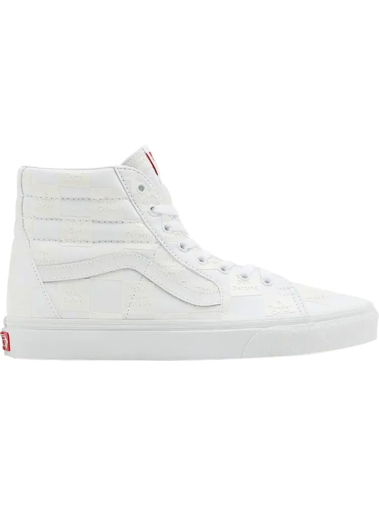 Кеды Vans Sk8-Hi DIY Checkerboard — изображение 1 из 1, белый