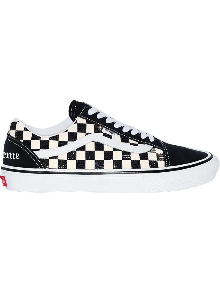 Кеды Vans Supreme x Swarovski x Skate Old Skool Black — изображение 1 из 1, черный
