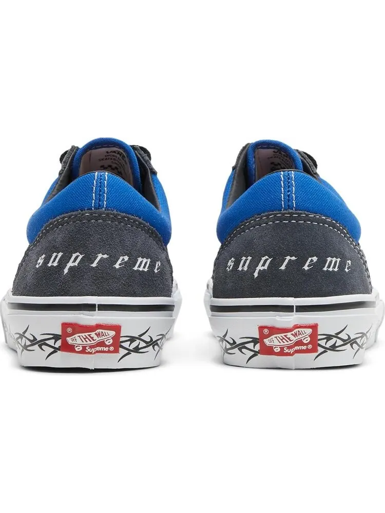 Кеды Vans Supreme x Old Skool Barbed Wire - Royal — изображение 6 из 8, синий