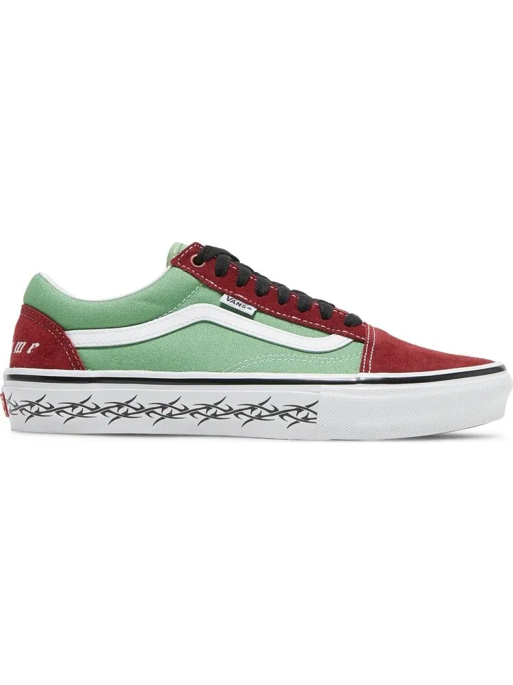 Кеды Vans Supreme x Old Skool Barbed Wire - Green — изображение 1 из 8, зеленый