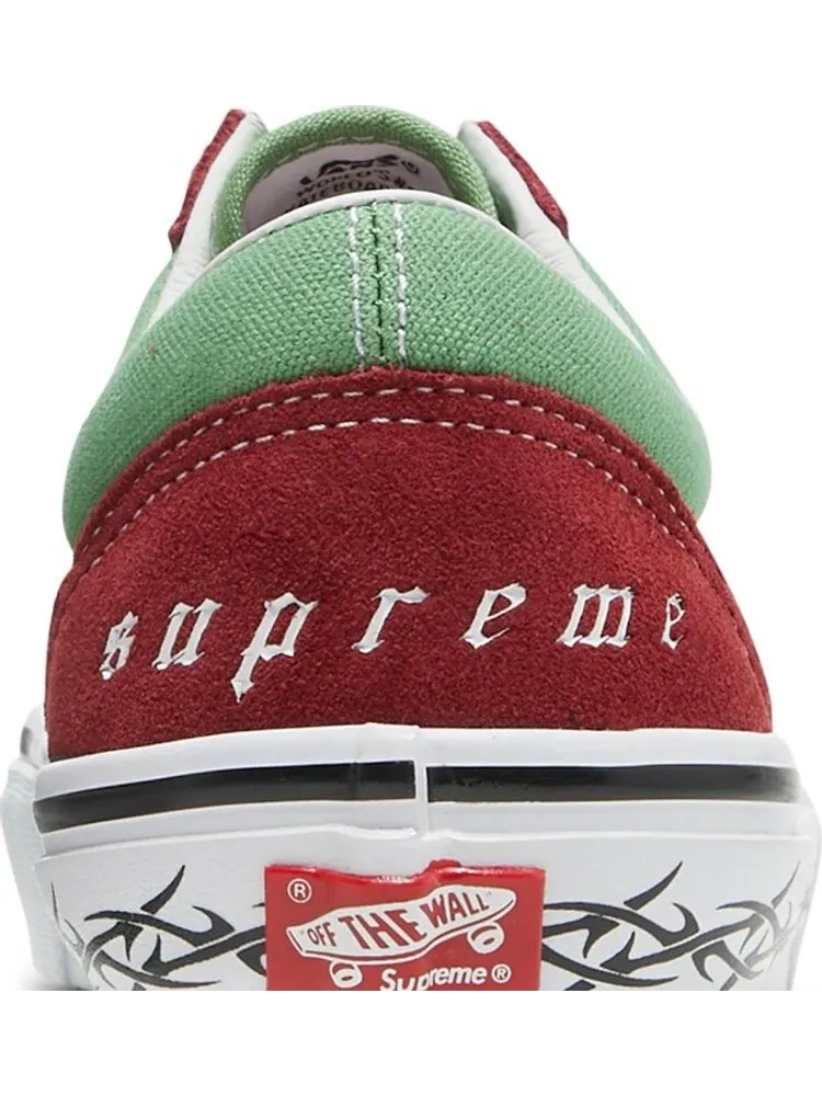 Кеды Vans Supreme x Old Skool Barbed Wire - Green — изображение 7 из 8, зеленый