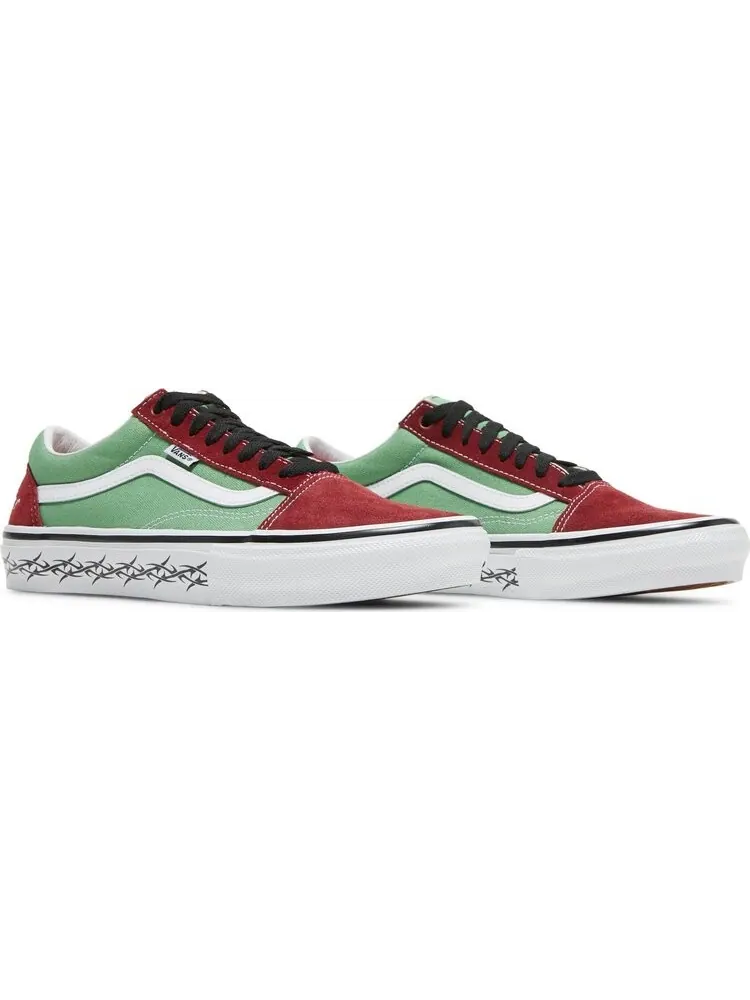 Кеды Vans Supreme x Old Skool Barbed Wire - Green — изображение 8 из 8, зеленый