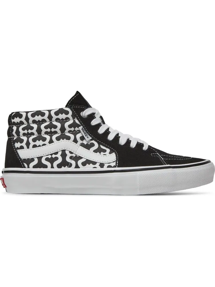 Кеды Vans Supreme x Grosso Mid Monogram S - Black — изображение 1 из 8, черный