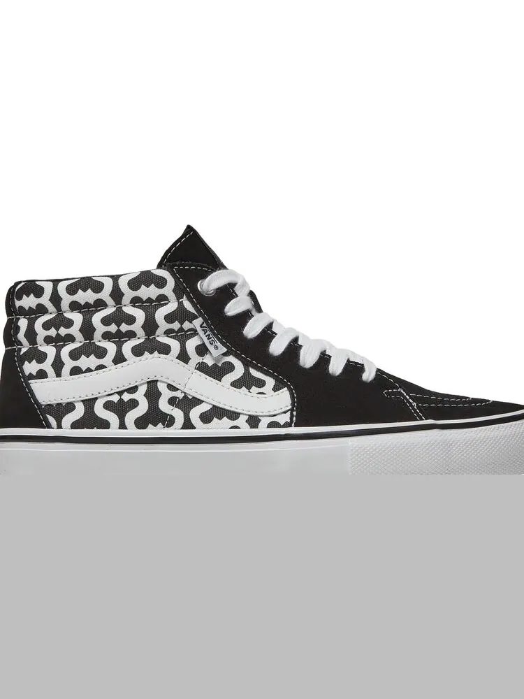 Кеды Vans Supreme x Grosso Mid Monogram S - Black — изображение 2 из 8, черный